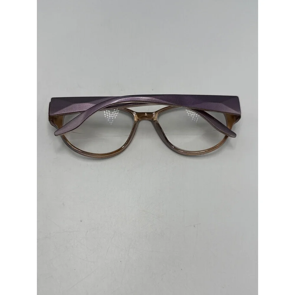 Joy Mangano Purple Gold Reading Glasses Frames +2.00 Bifocal See the Joy in Life